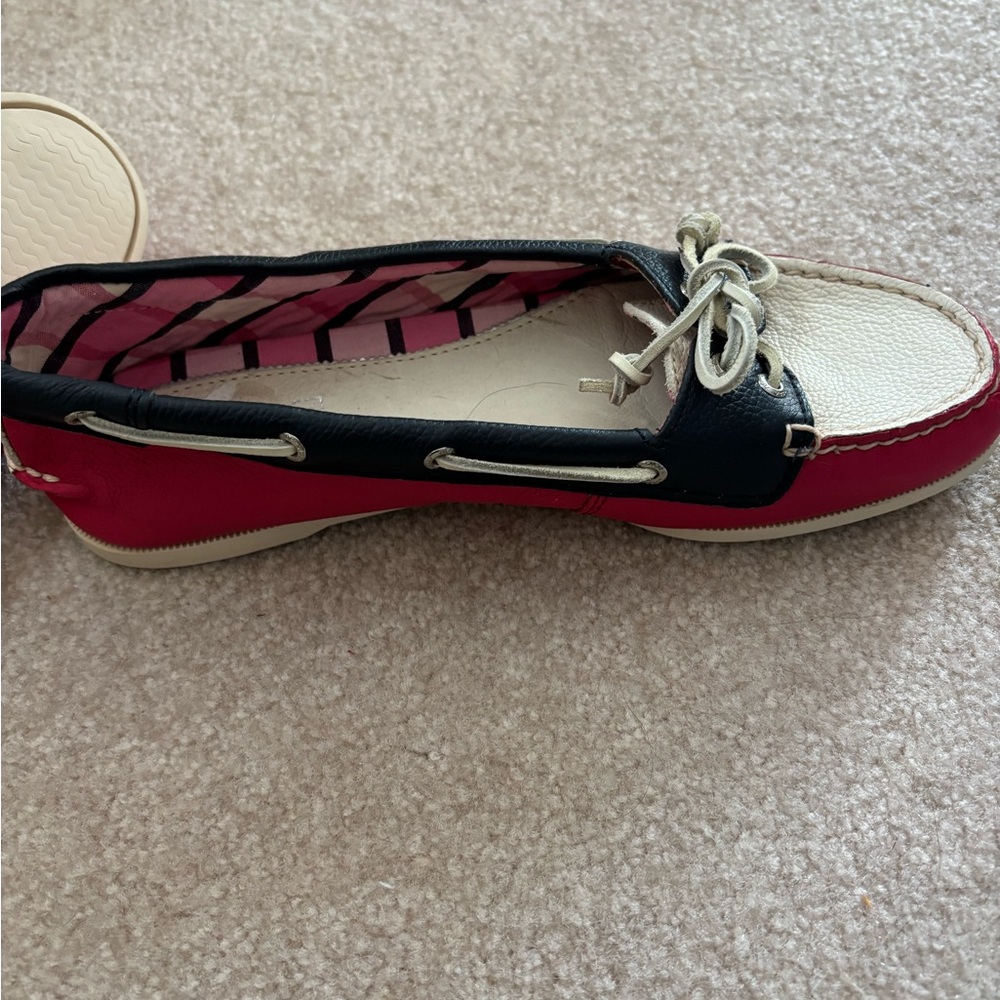 Sperry Women's Navy, Red, and White Loafers